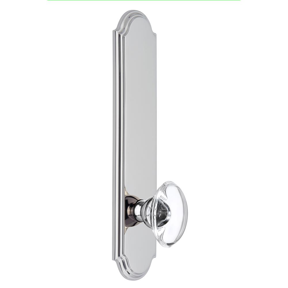Grandeur by Nostalgic Warehouse ARCPRO Arc Tall Plate Dummy with Provence Knob in Bright Chrome